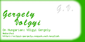 gergely volgyi business card