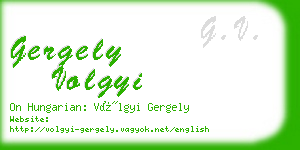 gergely volgyi business card